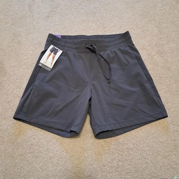 ❤️ NWT Tuff Athletics Grey Active Shorts XS Lightweight Womens Bottoms - Picture 2 of 14